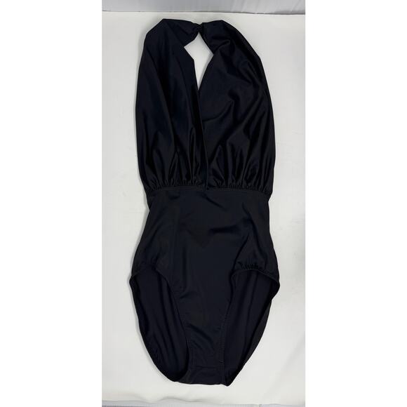 Norma Kamali Halter One Piece Swimsuit  Halter One Piece Swimsuit Size Small - Picture 12 of 13